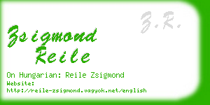 zsigmond reile business card